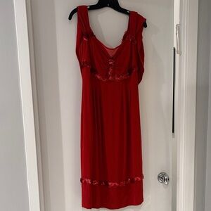 CHANEL Vintage Red Sequined Dress FR 40 US 8